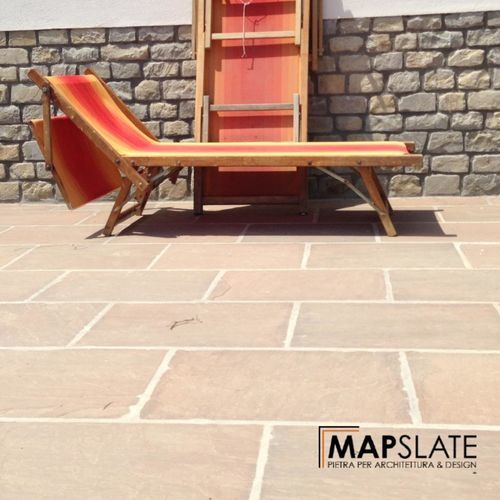Natural stone flooring - PIETRA D'ORIENTE - MAP Slate Srl - outdoor / indoor / residential