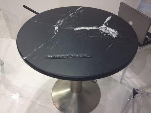 Contemporary coffee table - CARDOSIA - MAP SLATE DESIGN - MAP Slate Srl - slate / round / home