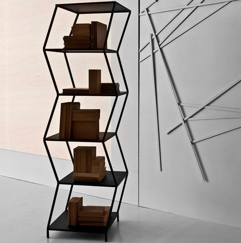 Contemporary shelf - PIOPIO - DIAMANTINI & DOMENICONI - metal / black