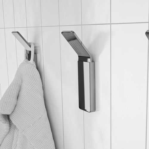 Contemporary coat hook - MORGAN - Ceramicas Gala - chromed metal / single / bathroom