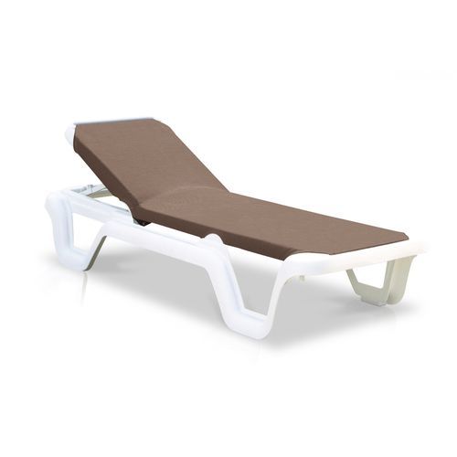 Contemporary sun lounger - LOLA - VLAEMYNCK - canvas / polypropylene / beach