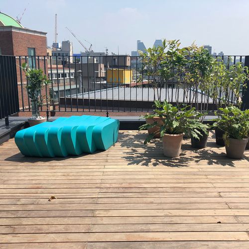 Original design ottoman - CLIFFY - SIXINCH Furniture - Design - Foamcoating - coated foam / other shapes / indoor