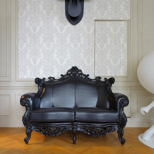 Louis XVI style sofa - LOUIS  - SIXINCH Furniture - Design - Foamcoating - fabric / with armrests / gray