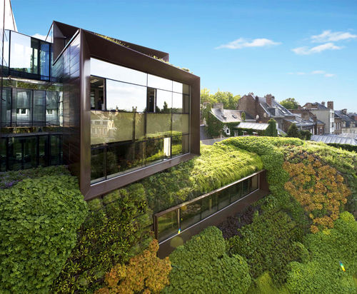Green wall with live plants - VERTIFLORE®   - TRACER - modular-panel / custom / tower
