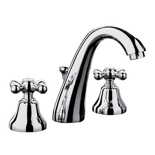Washbasin mixer tap - 15501 - Bongio - countertop / chromed metal / bathroom