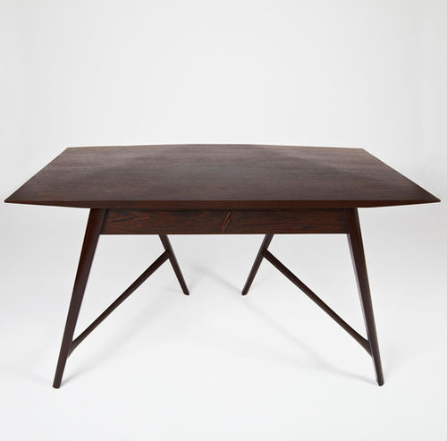 Scandinavian design desk - STEALTHIER - paere dansk - solid wood / wenge / 4-legged