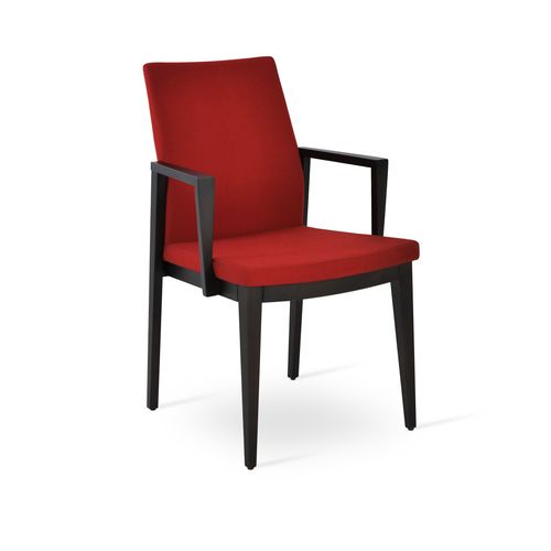 Contemporary dining chair - PASHA - sohoConcept - indoor / fabric / leather