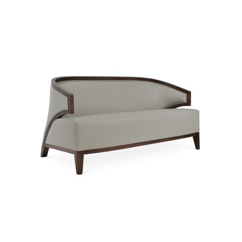 Contemporary sofa - MOSTAR  - sohoConcept - wool / synthetic leather / gray