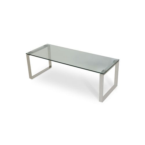 Contemporary coffee table - CALVIN - sohoConcept - wooden / glass / tempered glass