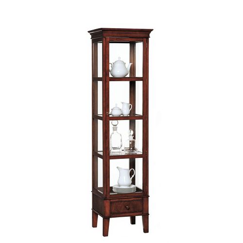 Traditional Display Case T 559 Artesmoble Glass Walnut Beech