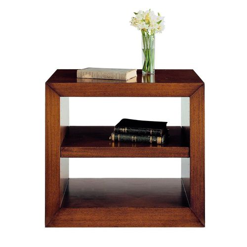 Contemporary bedside table - T-673 - ArtesMoble - walnut / beech / walnut base