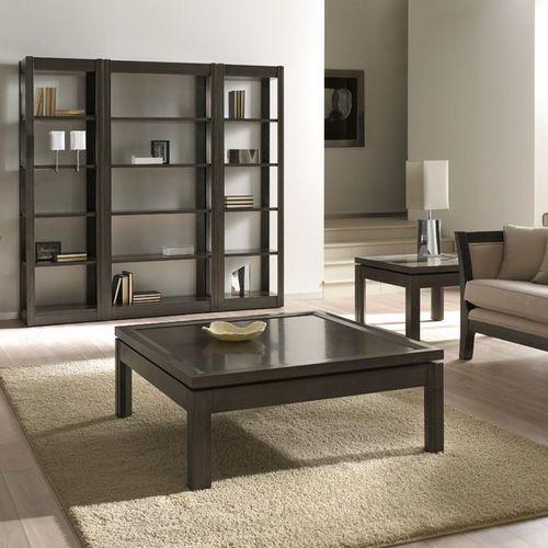 Contemporary coffee table - T-576 - ArtesMoble - walnut / beech / beech base