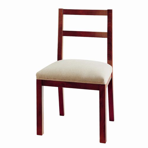 Contemporary chair - T-664T - ArtesMoble - indoor / fabric / beech base