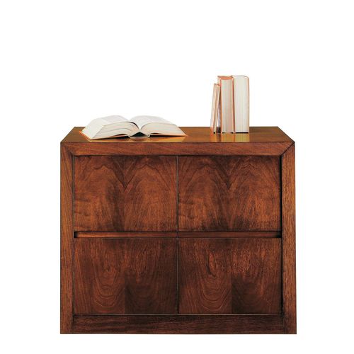 Low filing cabinet - T-701 - ArtesMoble - walnut / beech / with drawers