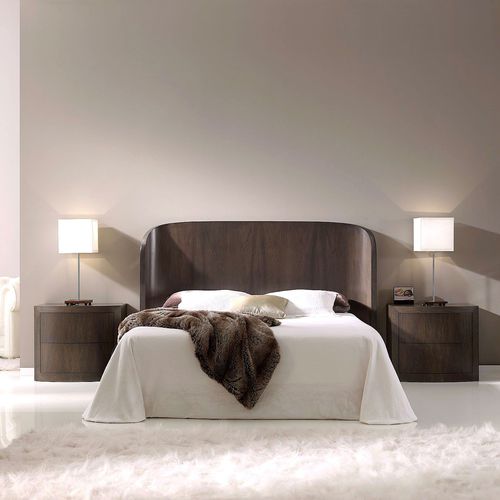 Double bed headboard - T-834 - ArtesMoble - contemporary / walnut