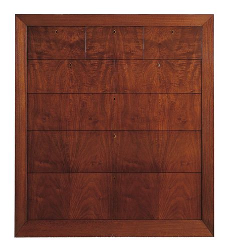 High chest of drawers - T-671 - ArtesMoble - contemporary / walnut / beech