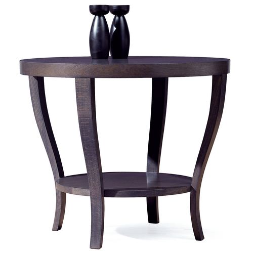 Traditional side table - T-780 - ArtesMoble - walnut / beech / beech base