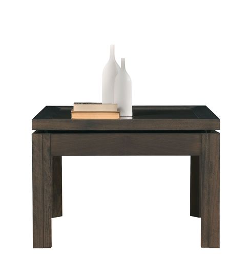 Contemporary side table - T-577 - ArtesMoble - walnut / beech / beech base