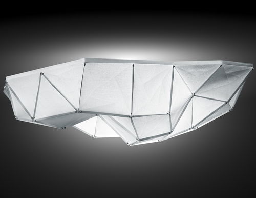 Contemporary ceiling light - 2 - Octavio Amado - polymer / paper / LED