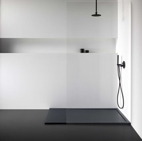 Rectangular shower tray - Cosmo - RESIGRES - extra-flat / resin / custom-made