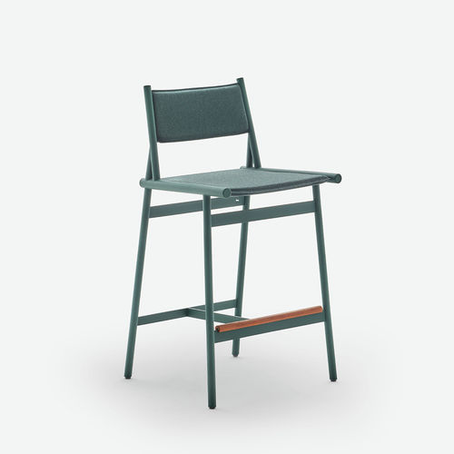 Kitchen bar chair - SLINGSHOT  - HALDANE - contemporary / outdoor / fabric