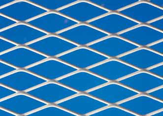 Expanded sheet metal - 2043 - Afracom - perforated / steel / gray