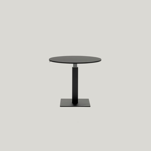Contemporary coffee table - Follow Break Square - Mara - powder-coated steel / melamine / Fenix NTM®