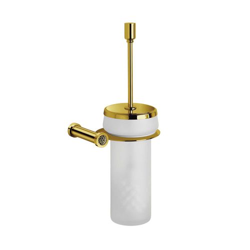 Chrome-plated brass toilet brush - 89430M/894303 - Windisch S.A. - gold-plated brass / Swarovski® crystal / crystal
