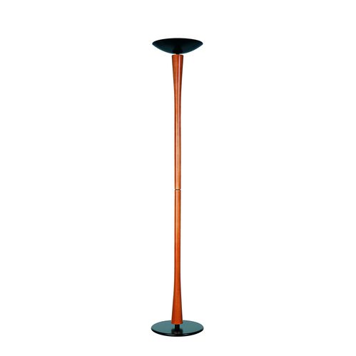 Floor-standing lamp - EDEN - Aluminor - lacquered steel / stained wood / contemporary