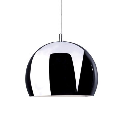 Pendant lamp - BULLE - Aluminor - chromed metal / chrome steel / contemporary