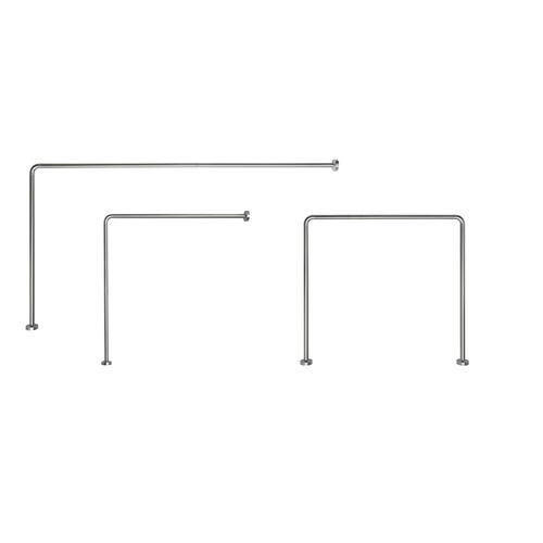 Aluminum shower curtain bar TUNI900 Gedi curved
