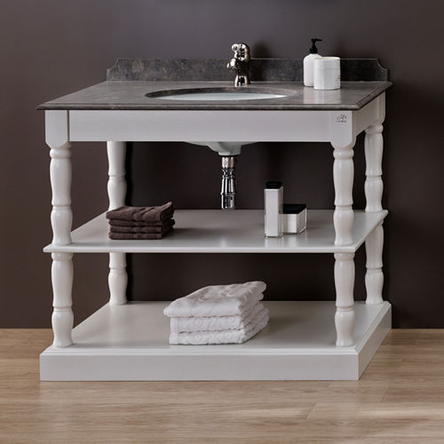 Wooden washbasin stand - ORLÉANS - Aqua Prestige - marble / granite / quartz