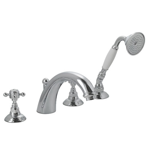 Double-handle bathtub mixer tap - 950.2104 - Aqua Prestige - deck mounted / brass / bathroom
