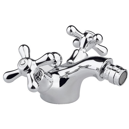 Double-handle bidet mixer tap - 950.2534.01 - Aqua Prestige - countertop / brass / bathroom