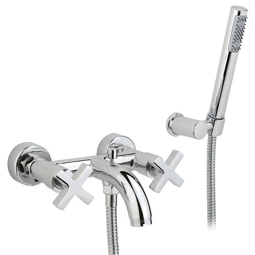 Double-handle shower mixer tap - 950.2202 - Aqua Prestige - for bathtub / wall-mounted / brass