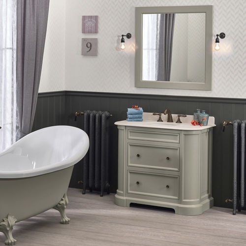 Freestanding washbasin ELYSÉE 99 Aqua Prestige wooden / marble / quartz