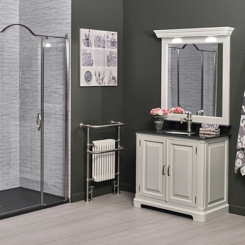 Free-standing washbasin cabinet - REGENT 96 - Aqua Prestige - wooden / marble / quartz