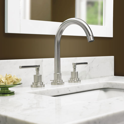 Double-handle washbasin mixer tap - 950.2208 - Aqua Prestige - countertop / brass / bathroom