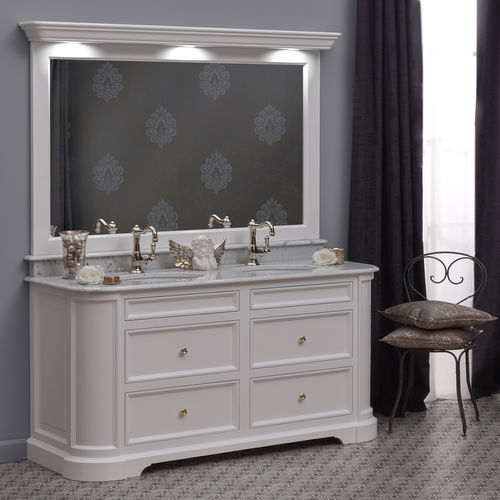 Double washbasin cabinet - ELYSÉE 148 - Aqua Prestige - free-standing / wooden / traditional