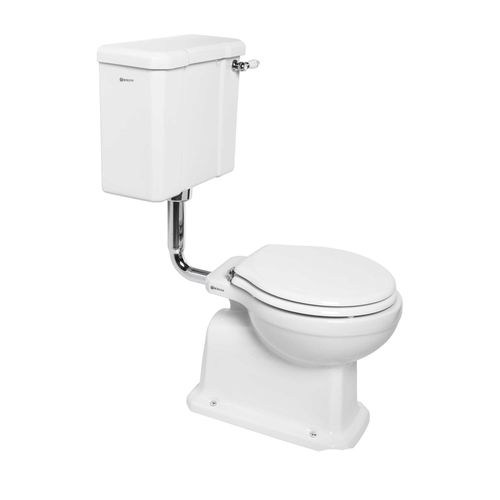 Freestanding toilet NEOCLASSICA Aqua Prestige porcelain / with high tank / commercial