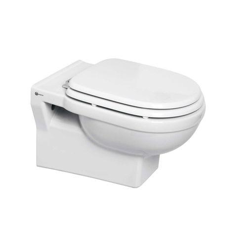 Wall-hung toilet - NEOCLASSICA - Aqua Prestige - porcelain / home / oval