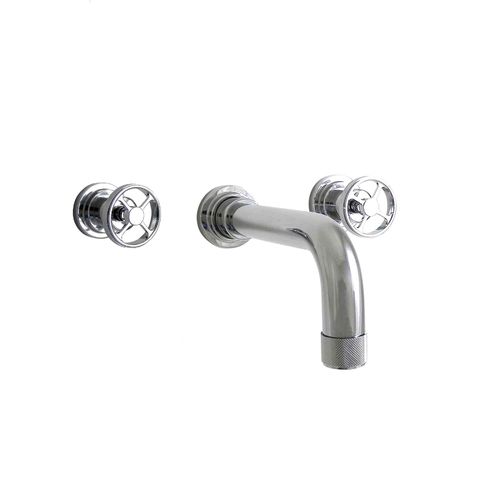 Double-handle washbasin mixer tap - ARENA 950.3307.XX.XX - Aqua Prestige - wall-mounted / brass / bathroom