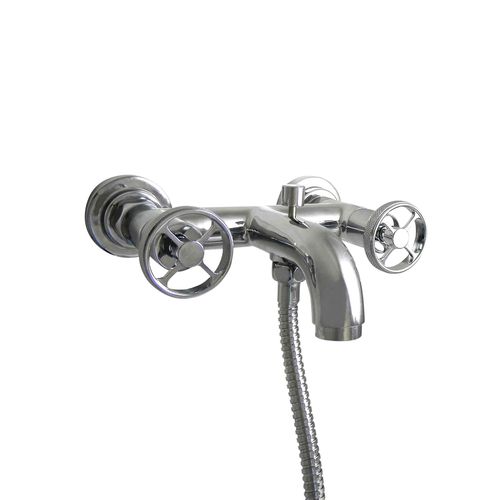 Double-handle bathtub mixer tap - ARENA 950.3302.XX.XX - Aqua Prestige - wall-mounted / brass / bathroom