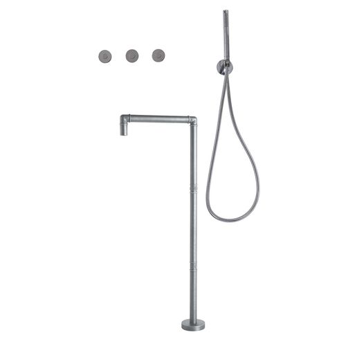 Doublehandle shower mixer tap DETROIT Aqua Prestige wallmounted