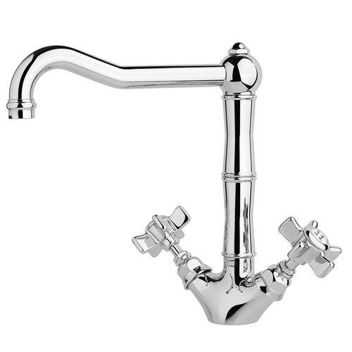 Countertop double-handle mixer tap - 950.1469 - Aqua Prestige - brass / kitchen / 1-hole