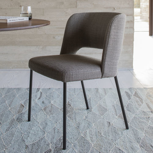 Contemporary chair - HARRI  - more - indoor / fabric / leather