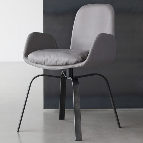 Contemporary chair - PEC  - more - indoor / plastic / steel