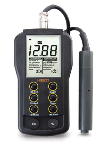 Portable conductivity meter - HI8633 - Hanna Instruments