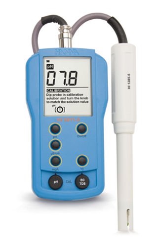 Multi-parameter water analyzer - HI9811-5 - Hanna Instruments - pH / conductivity