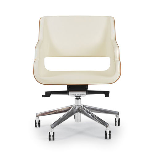 Contemporary office chair - ROSE UNO+UNO - RICCARDO RIVOLI Design - indoor / fabric / wooden